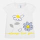 Camiseta manga corta flores bebé niña